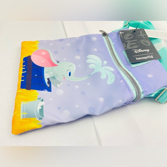 Loungefly Dumbo Bath Time Passport Crossbody Bag - Picture 2 of 8